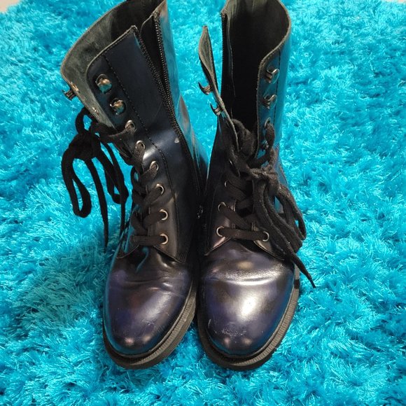 Tosca Blu combat leather boots - Picture 1 of 5